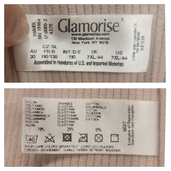 Glamorise Long-Leg Shaper Control Brief - 7XL/44 - Picture 6 of 9